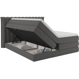 Premium Living Postelja Boxspring Lina, Antracit, 160x200 | Shoptok.si
