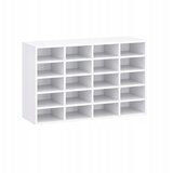 AKORD Polica za omarico za čevlje 20 parov bele barve 104X65X33, (21978430) | Shoptok.si