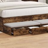  Nočne omarice Prekajen hrast Trden hrast 140 x 36.5 x 16.5 cm, (22008214) | Shoptok.si