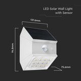  LED zidno solarno svetlo sa senzorom LED/2,5W/3,7V IP65 1200 mAh bela | Eponuda.com