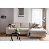 Miuform Bež sklopiva kutna garnitura od samta (s desnim kutom) Lofty Lilly – | shoptok.hr