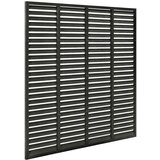 vidaXL Rešetkasta ograda od WPC-a 180 x 180 cm crna | shoptok.hr