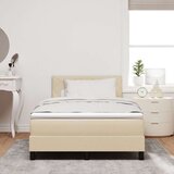  Krevet s box spring sustavom i madracem krem 120x200 cm Tkanina | shoptok.hr
