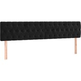  s oprugama i madracem crni 200x200 cm baršunasti | shoptok.hr