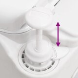  Ugrađeni toalet za kampiranje bijeli 24 + 17 L HDPE i PP | shoptok.hr