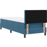  Box Spring postelja z vzmetnico in LED temno modra 80x200 cm žamet, (22051914) | Shoptok.si