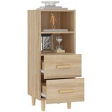  Komoda boja hrasta sonome 34,5x34x90 cm od konstruiranog drva | shoptok.hr