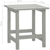  Vrtni stol Adirondack z mizo trden les jelke siv, (20704514) | Shoptok.si