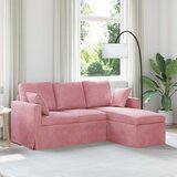 SOFA Ružičasta 178 x 134 x 80 cm Baršun Cijene
