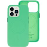 Onasi usnjen silikonski ovitek MagSafe za iPhone 14 Pro Max - mint | Shoptok.si