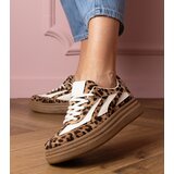 D/CEO marka niezdefiniowana Leopard print thick-soled sneakers Kamela | ePonuda.com