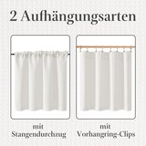 TOPICK komplet 2 kuhinjskih zaves - 90 x 115 cm odprta embalaža | Shoptok.si