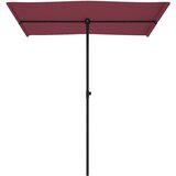  Vrtni suncobran s aluminijskim stupom 180 x 110 cm bordo | Eponuda.ba