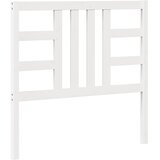  Uzglavlje za krevet bijelo 106 x 4 x 100 cm od masivne borovine | Eponuda.com