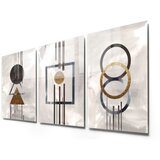 WALLXPERT dekorativna slika od kaljenog stakla 3 komada1992 70 x 100 | ePonuda.com