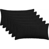  Presvlaka za jastuk 6 pcs HEERLEN Crna 40 x 80 cm Bouclé | shoptok.hr