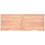 Stolna ploča svjetlosmeđa 160 x 60 x 4 cm tretirana hrastovina | shoptok.hr