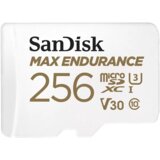 San Disk Spominska kartica Max Endurance microSDXC 256GB UHS-I U3 V30 (100/40 MB/s) + SD adapter – SDSQQVR-256G-GN6IA | Shoptok.si