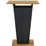  Barski stol crni 80x80x110 cm poliratan i masivno drvo bagrema | Eponuda.ba