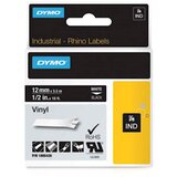 Dymo Trak Rhino Vinyl 1805435, 12 mm / 5.5 m (črno/bel), original Cene