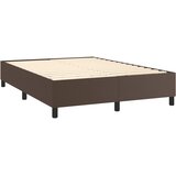  Okvir za krevet s oprugom smeđi 140x190 cm od umjetne kože | Eponuda.com
