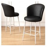 Hanah home set barskih stolica Uras, 6 dijelova, crno-bijela | Eponuda.ba
