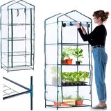 KADAX Mini balkonski rastlinjak s policami, 4 police, 170 x 68 x 48 cm, (5000362609) | Shoptok.si
