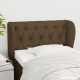  Uzglavlje s ušima tamnosmeđe 83x23x78/88 cm od tkanine | Eponuda.com