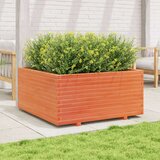  Vrtna sadilica voštano smeđe boje 100x100x49 5 cm od borovine | shoptok.hr