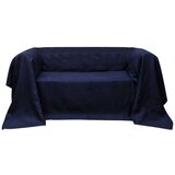 vidaXL Prekrivač za Kauč Mikro-fiber Plava boja 140 x 210 cm cijene