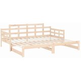  Dnevni ležaj na izvlačenje od masivne borovine 2 x (80x200) cm | shoptok.hr