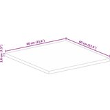 Stolna ploča 60x60x3,8 cm četvrtasta od masivnog drva manga | shoptok.hr