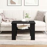 vidaXL Stolić za kavu Crni hrast Konstruirano drvo 60 x 60 x 42 cm Čvrst Cijene