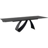  Raztegljiva jedilna miza DIJANA - črna mat | Shoptok.si