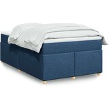vidaXL Krevet s oprugama i madracem plavi 120 x 190 cm od tkanine | shoptok.hr