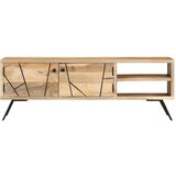 Maison Chic TV omarica - TV stojalo - Televizijska omarica 110x30x40 cm trden mangov les, (21699274) Cene