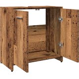  Kupaonski ormarić za umivaonik staro drvo 60x33x60 cm Smeđa | Shoptok.si
