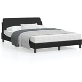 vidaXL Okvir za krevet s uzglavljem crni 140x190 cm od umjetne kože Cijene