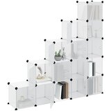  Organizator u obliku kocke za pohranu s 15 kockica i vratima, prozirni PP | shoptok.hr