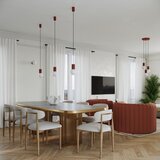 Sollux Narančasta viseća svjetiljka sa staklenim sjenilom ø 12 cm Orbital – | shoptok.hr
