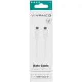 Vivanco USB kabel USB 2.0 USB-C® utikač, USB-C® utikač 1.20 m bijela 37561