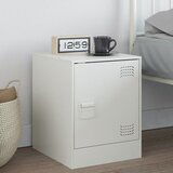 The Living Store Nočna omarica bela 34,5x39x44 cm jeklo - Nočna Omarica, (21568419) | Shoptok.si
