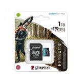 Kingston memorijska kartica U3 V30 microsdxc 1TB canvas go plus 170R A2 + adapter SDCG3/1TB | ePonuda.com