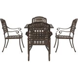  5-dijelni vrtni bistro set od lijevanog aluminija | shoptok.hr
