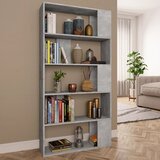 Furnova Knjižna omara/paravan betonsko siva 80x24x159 cm iverna plošča, (21932130) | Shoptok.si