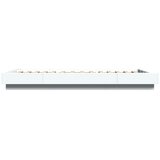  Okvir za krevet s LED svjetlima bijeli 90 x 200 cm drveni | shoptok.hr