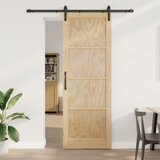 vidaXL drsna vrata s kompleti dodatkov 83x232 cm iz trdega bora, notranja vrata "ORKDAL" 83x232x4 cm iz trdega bora Cene