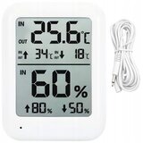 Digitalni LCD termometar higrometar magnet alarm vanjski senzor Cijene