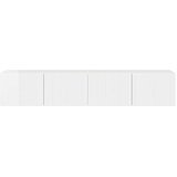 TV zidni ormar Zidne 2 pcs Sjajno bijelo 78,5 x 31 x 29,5 cm | shoptok.hr
