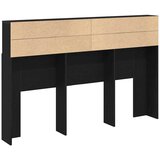  Glava kreveta s ormarićem Zidne Crni hrast 160 x 19 x 103,5 cm | shoptok.hr